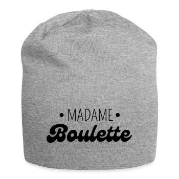 Madame boulette - Bonnet en jersey - gris chiné - Devant