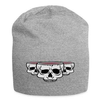 Crâne de la Coupe des Amis 3 - Bonnet en jersey - gris chiné - Devant