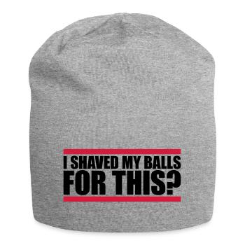 I shaved my balls - Jersey-Beanie - Grau meliert - Vorne
