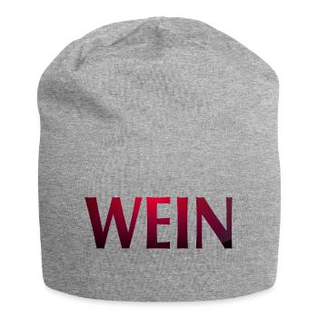 Wein - Jersey-Beanie - Grau meliert - Vorne
