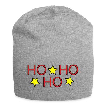 HO HO HO II - Jersey Beanie - heather grey - Front