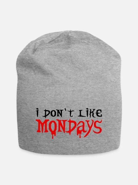 i don´t like mondays - Jersey-Beanie - Grau meliert