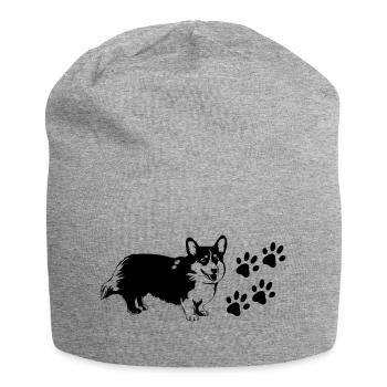 Chien - Bonnet en jersey - gris chiné - Devant