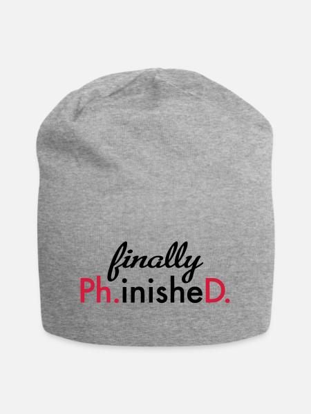 Phd - Jersey Beanie - heather grey
