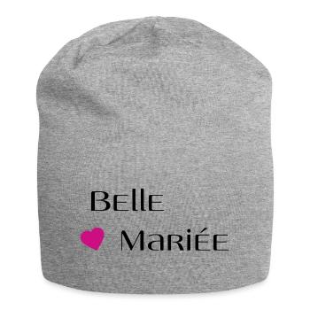 Belle mariée - Bonnet en jersey - gris chiné - Devant