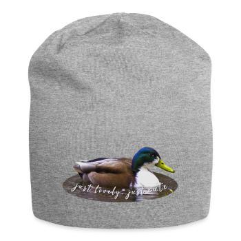 juste charmant juste mignon - Bonnet en jersey - gris chiné - Devant