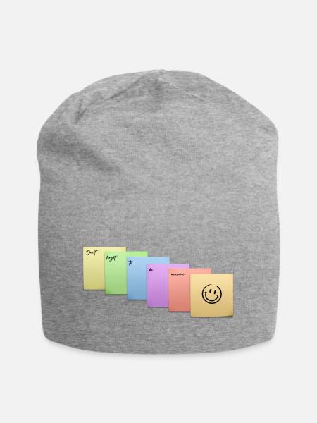 Awesome - Jersey-Beanie - Grau meliert
