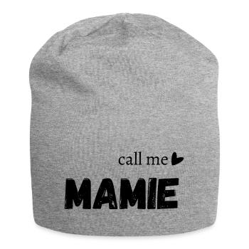 Call me mamie - Bonnet en jersey - gris chiné - Devant