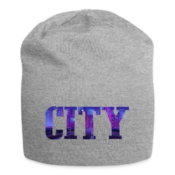 City - Jersey-Beanie - Grau meliert - Vorne