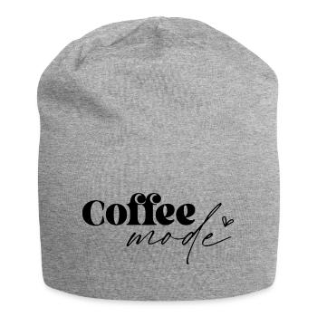 Coffee Mode - Jersey-Beanie - Grau meliert - Vorne