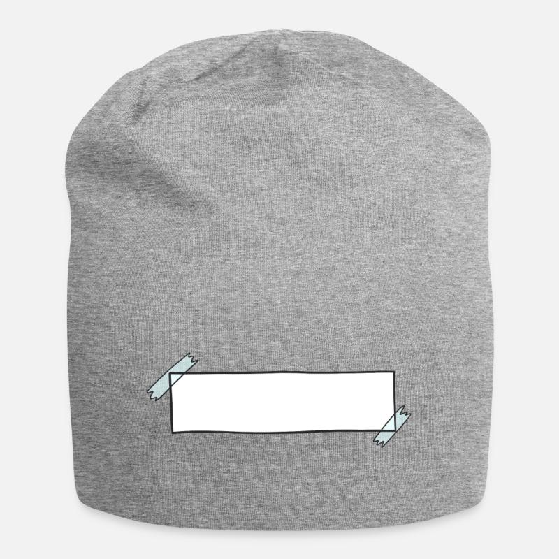 Ruban de décoration de texte de bannière - Bonnet en jersey - gris chiné