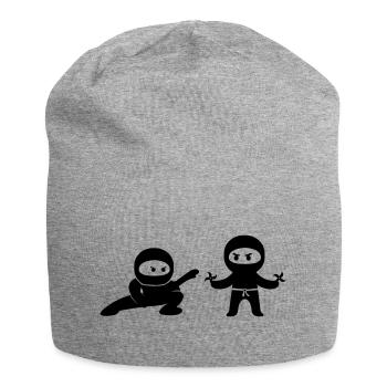 ninjas comic - Jersey-Beanie - Grau meliert - Vorne