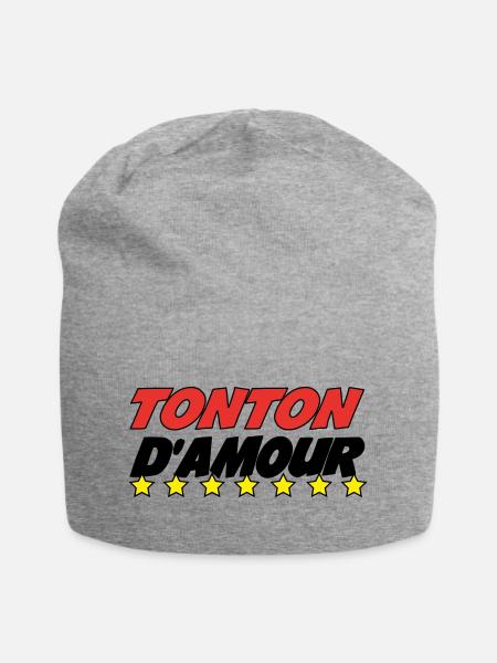 UNCLE of love - Jersey Beanie - heather grey