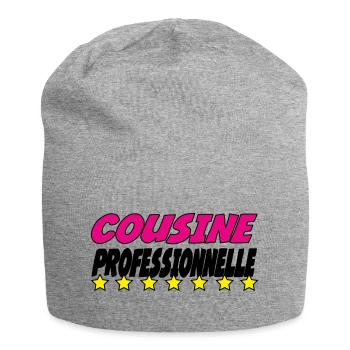 PROFESSIONAL COUSIN - Jersey Beanie - heather grey - Front