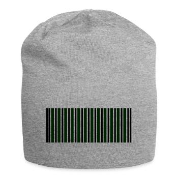 code-barres - Bonnet en jersey - gris chiné - Devant