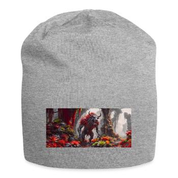 rise of mutant monster – symbiot of a bull, a bear - Jersey Beanie - heather grey - Front