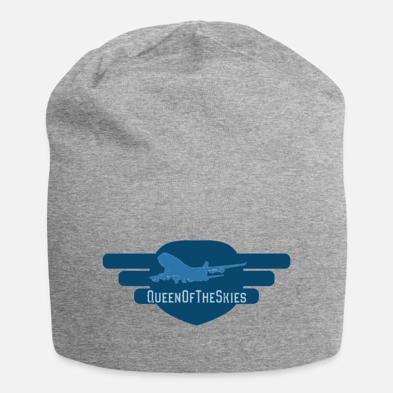 QueenOfTheSkies - Jersey-Beanie - Grau meliert