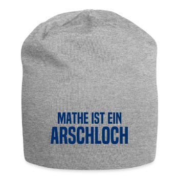 Mathe ist ein Arschloch - Mathematik - Schule - Jersey-Beanie - Grau meliert - Vorne