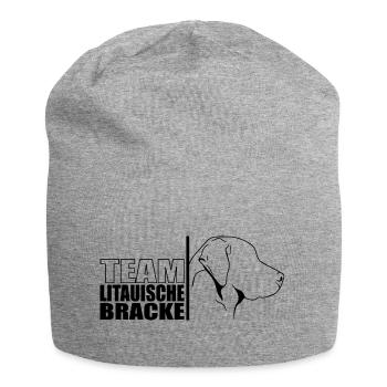 TEAM Litauische Bracke Hunde Hund Wilsigns - Jersey-Beanie - Grau meliert - Vorne