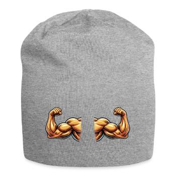 Biceps 2 - Bonnet en jersey - gris chiné - Devant