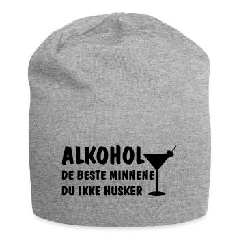 Alkohol die besten Erinnerungen, an die Sie sich nicht erinnern - Jersey-Beanie - Grau meliert - Vorne