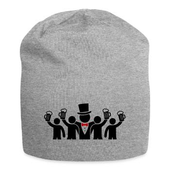 Bräutigam Crew Junggesellen - Jersey-Beanie - Grau meliert - Vorne