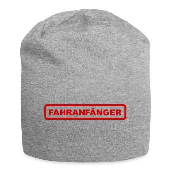 Fahranfänger - Jersey-Beanie - Grau meliert - Vorne