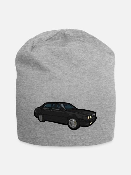 Schwarzer Oldtimer Sedan - Jersey-Beanie - Grau meliert