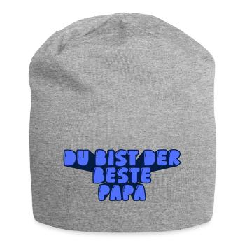 du bist der beste Papa - Jersey-Beanie - Grau meliert - Vorne