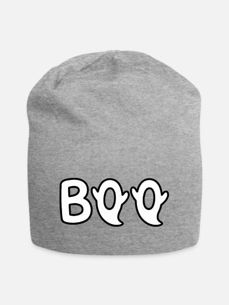BOO Geister  - Jersey-Beanie - Grau meliert