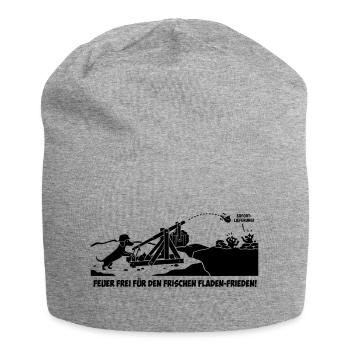 dackel kothaufen  - Jersey-Beanie - Grau meliert - Vorne