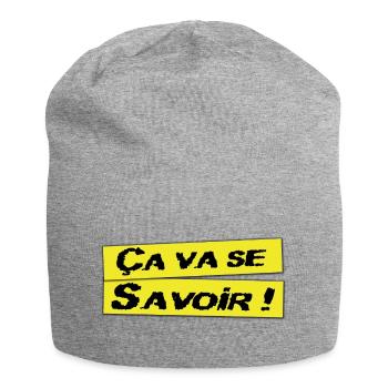 Ca va se savoir - Bonnet en jersey - gris chiné - Devant
