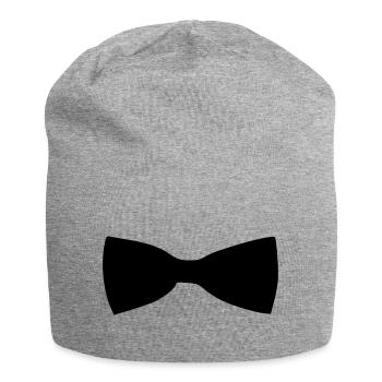 Fliege - Jersey-Beanie - Grau meliert - Vorne
