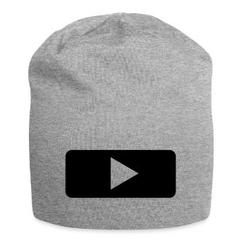 Play - Tasten - Player - Musik - Jersey-Beanie - Grau meliert - Vorne