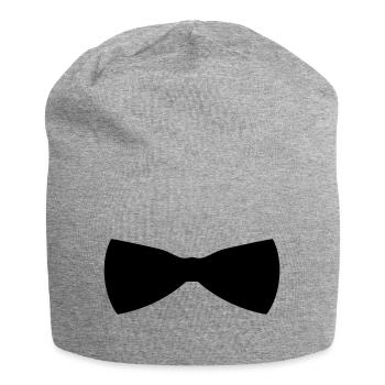 Fliege - Jersey-Beanie - Grau meliert - Vorne
