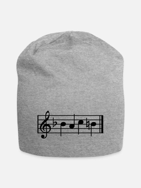 bach - Jersey-Beanie - Grau meliert