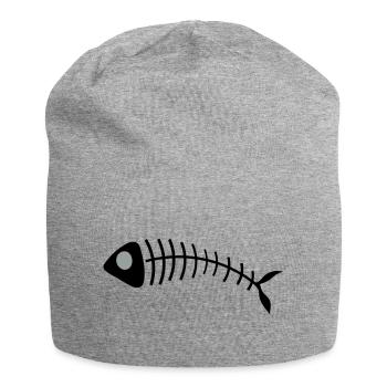 Sternzeichen Fisch - Jersey-Beanie - Grau meliert - Vorne