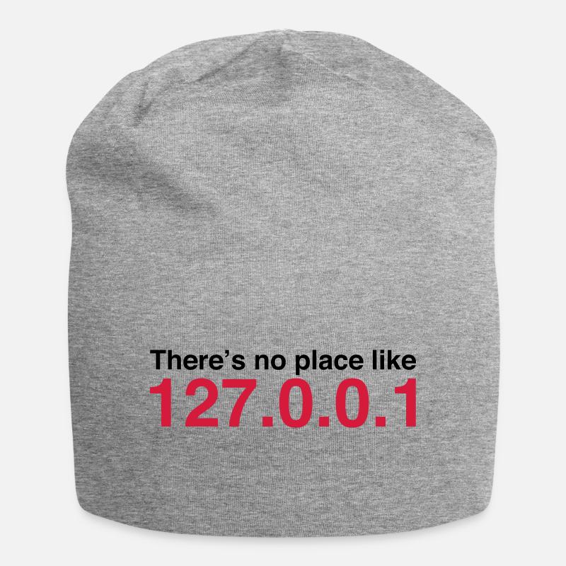 NERD HUMOR: At home it is at its best! - Jersey Beanie - heather grey