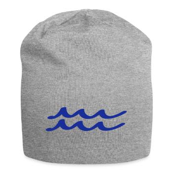 wasser - Jersey-Beanie - Grau meliert - Vorne
