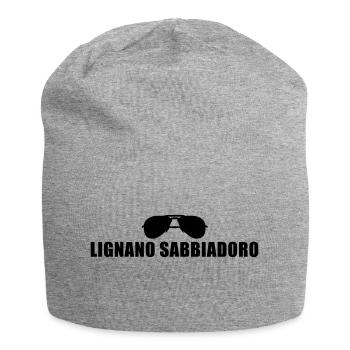 Coole Lignano Sabbiadoro Sonnenbrille - Jersey-Beanie - Grau meliert - Vorne