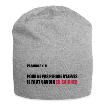 PARADOXE EN SAIGNANT - Bonnet en jersey - gris chiné - Devant
