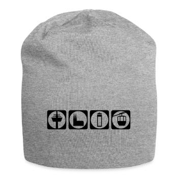Köln Piktogramm - Jersey-Beanie - Grau meliert - Vorne