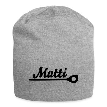 Mutti kocht! - Jersey-Beanie - Grau meliert - Vorne