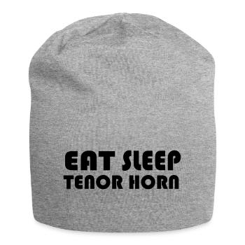 Eat Sleep Tenor Horn - Jersey Beanie - heather grey - Front
