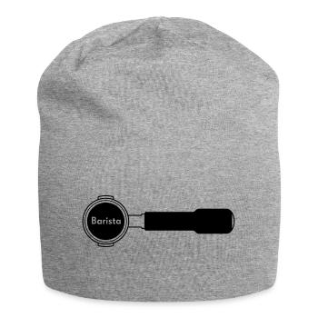 Siebträger Barista horiz - Jersey-Beanie - Grau meliert - Vorne