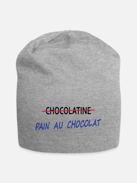 Pain au chocolat - Bonnet en jersey - gris chiné