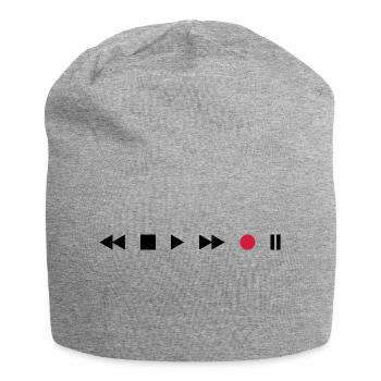 Tape Deck - Jersey Beanie - heather grey - Front