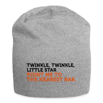 Où est le bar le plus proche? - Bonnet en jersey - gris chiné - Devant