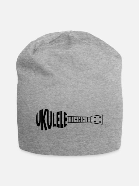 Ukulele Ukulele - Jersey-Beanie - Grau meliert