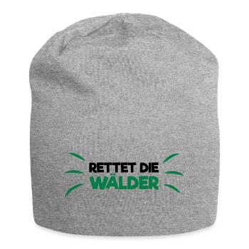 Rettet die Wälder! - Jersey-Beanie - Grau meliert - Vorne